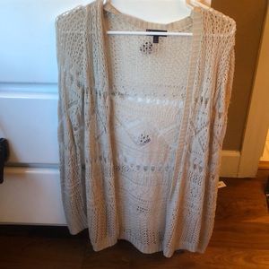 Tan cardigan barely worn!